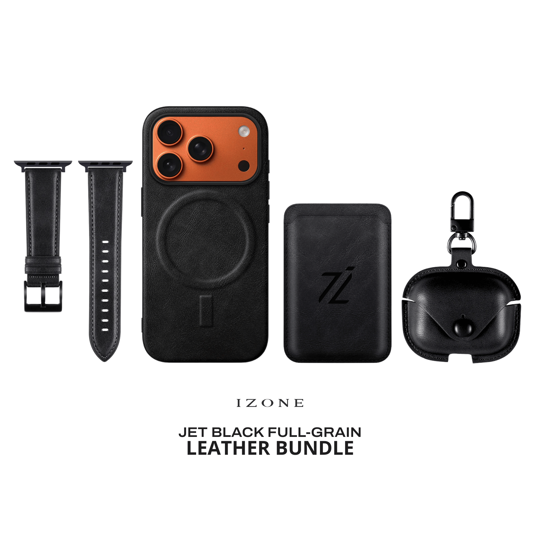IZONE Full Leather Set - Jet Black