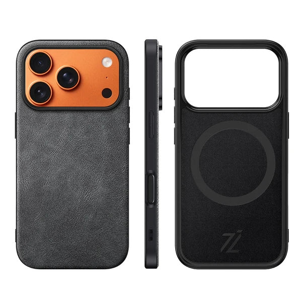 IZONE Slim Leather Case – Stone Grey