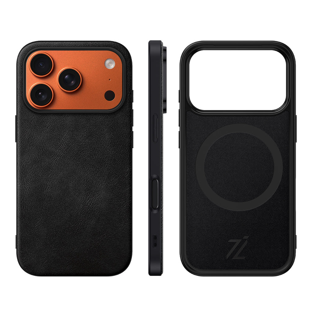 IZONE Slim Leather Case - Jet Black