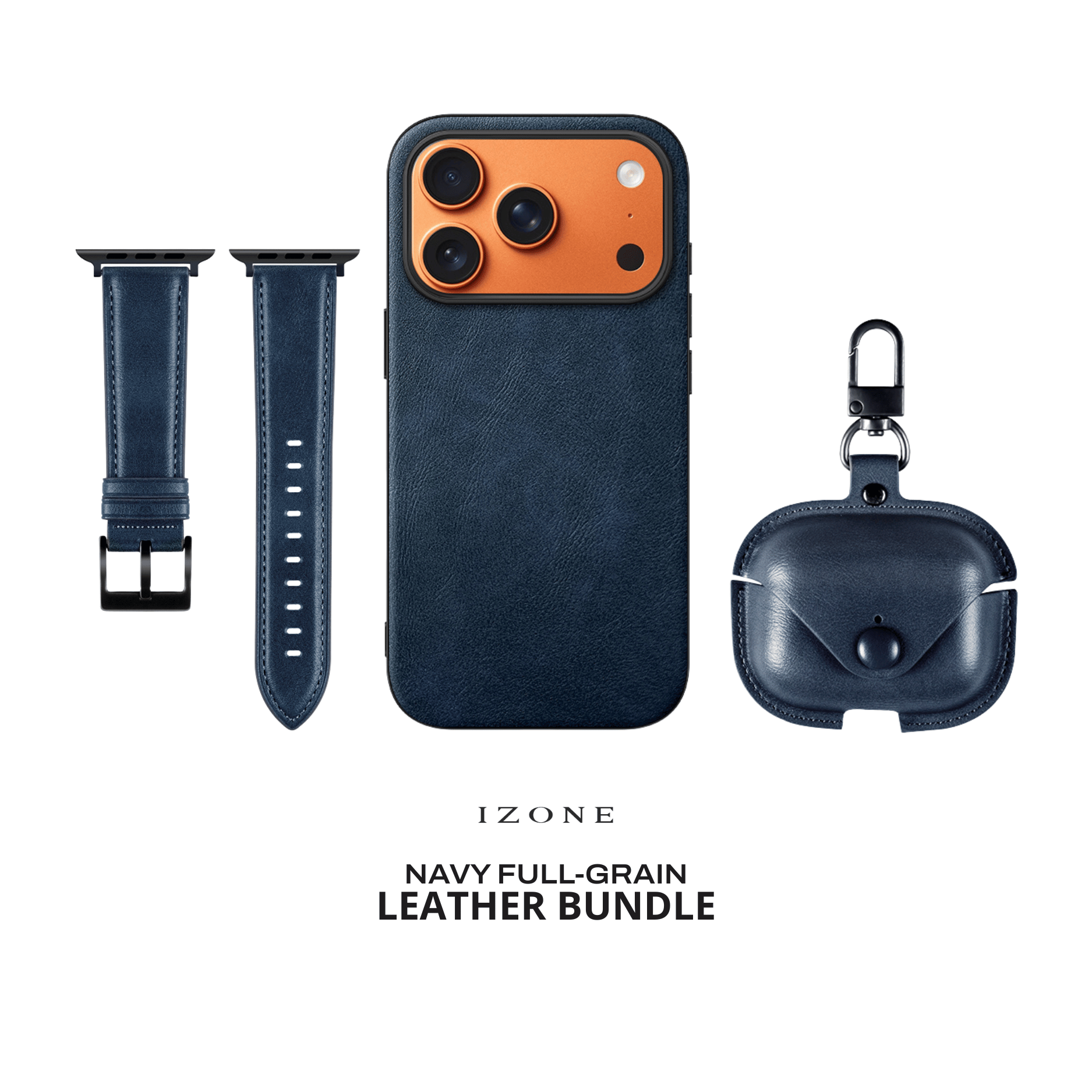IZONE Leather Set - Navy