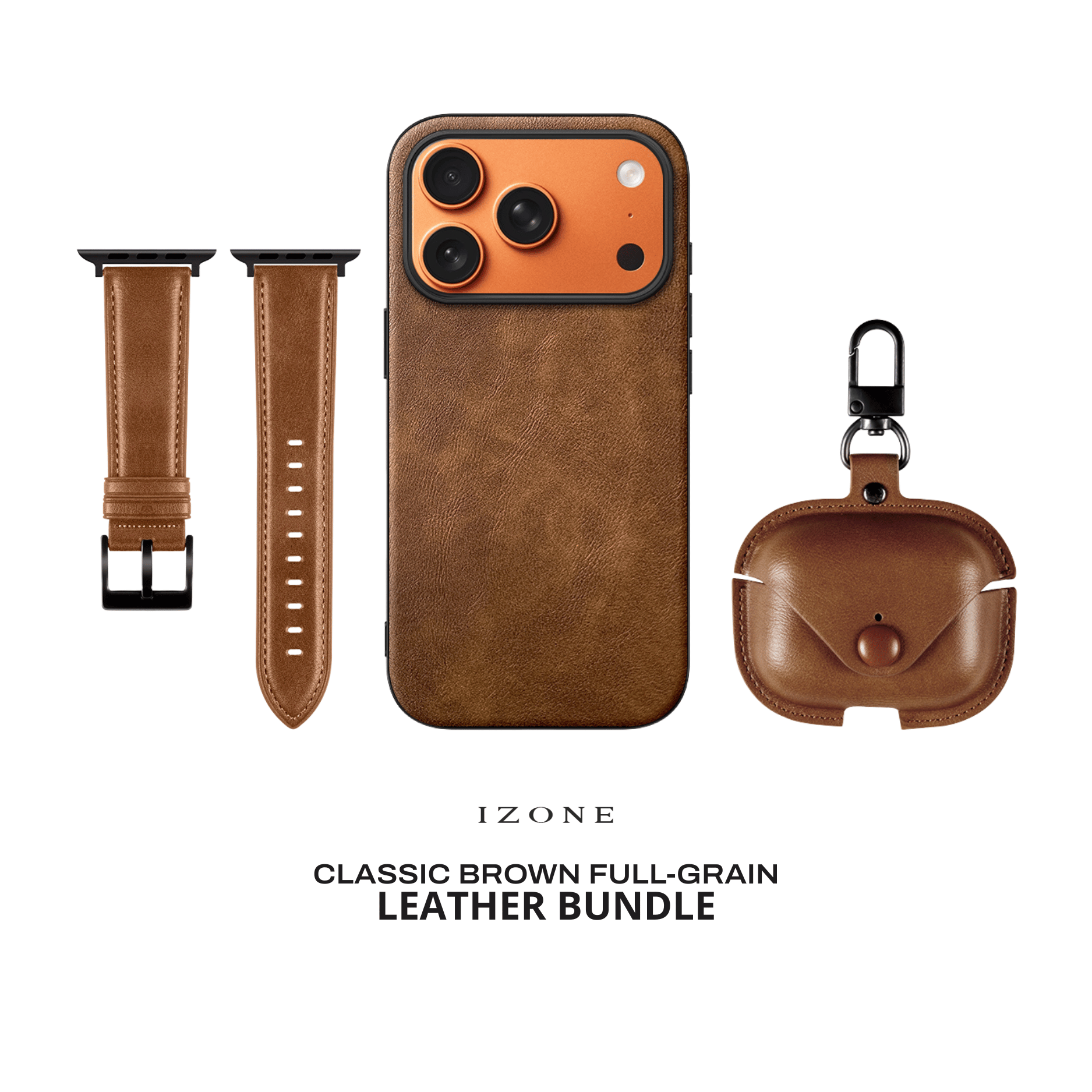 IZONE Leather Set - Classic Brown