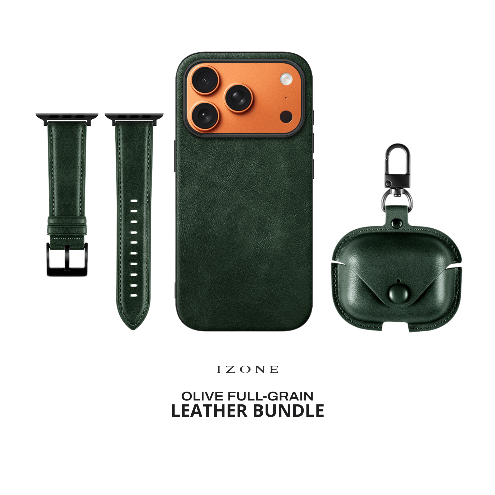 IZONE Leather Set - Olive