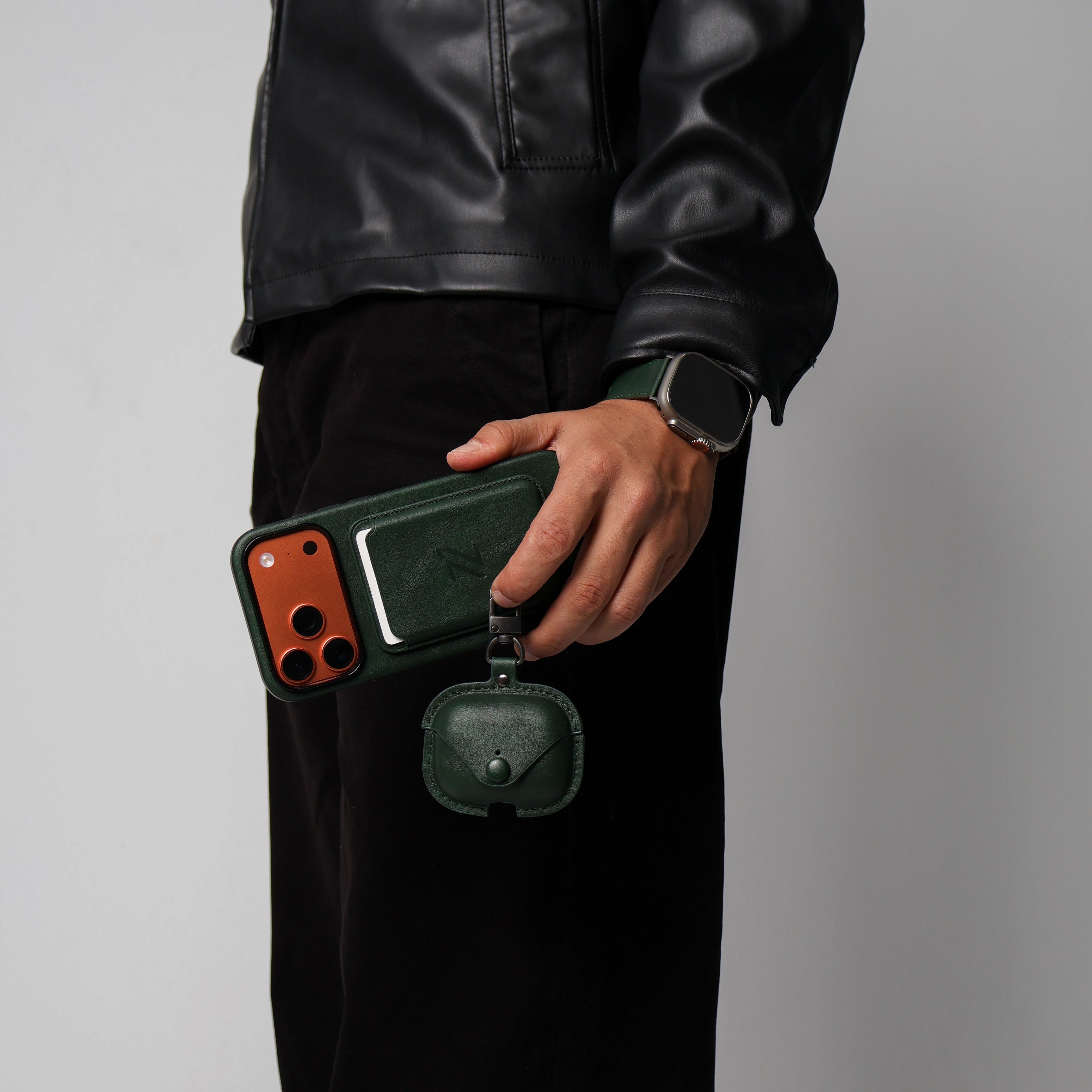 GIFT PACKAGE - IZONE Full Leather Set - OLIVE