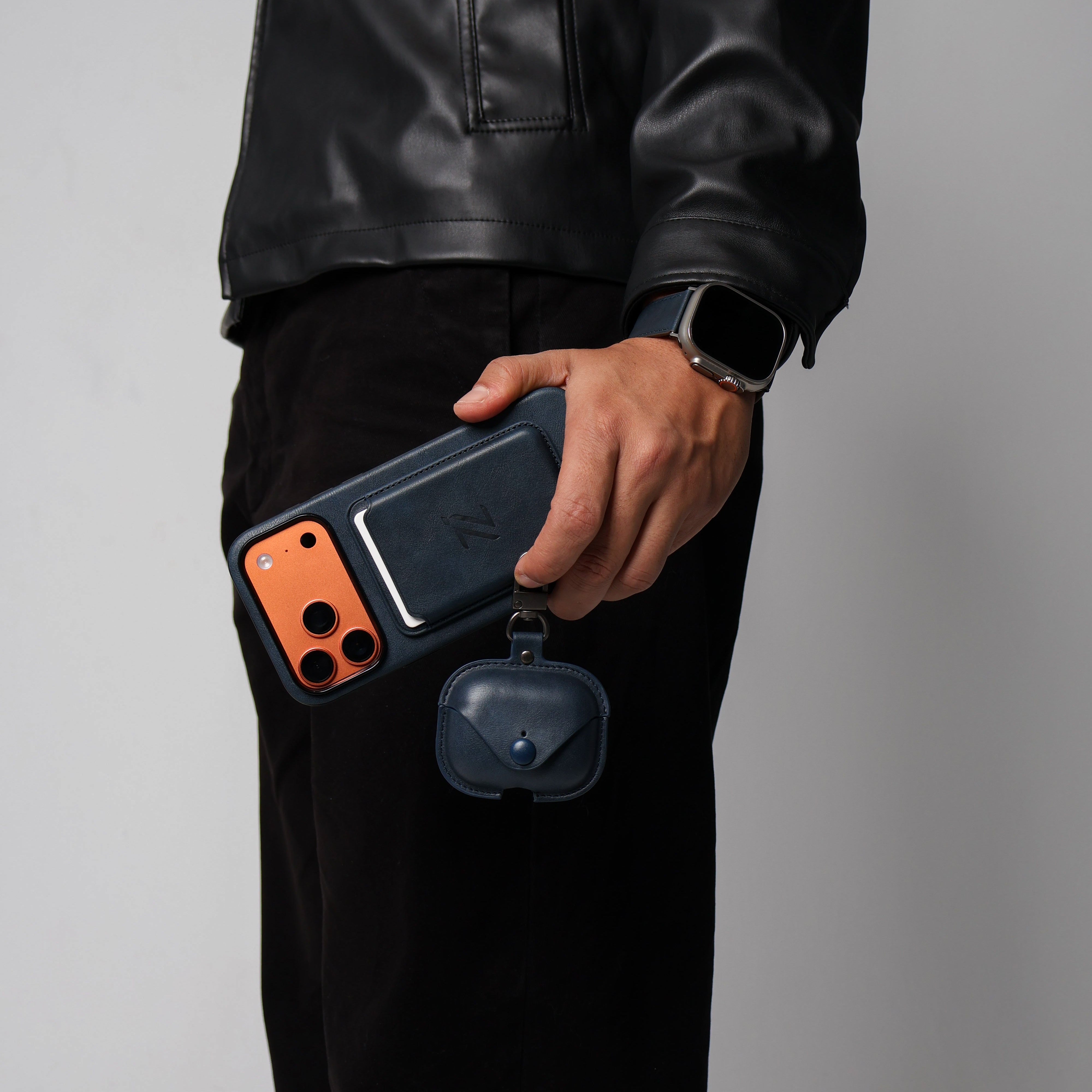 GIFT PACKAGE - IZONE Full Leather Set - NAVY