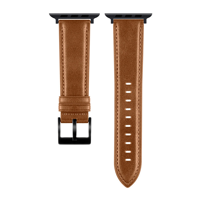 Luxury leather apple watch strap best sale