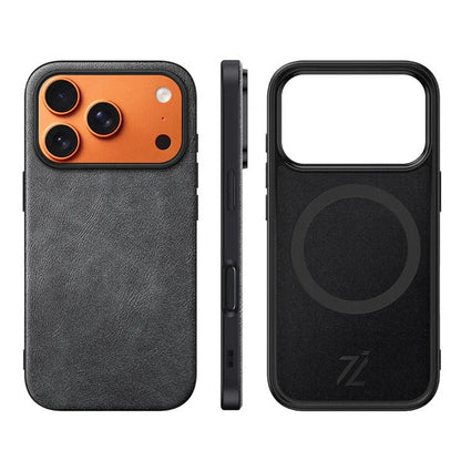 IZONE Slim Leather Case – Stone Grey