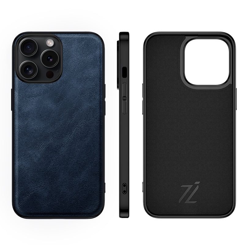 IZONE Slim Leather Case – Navy