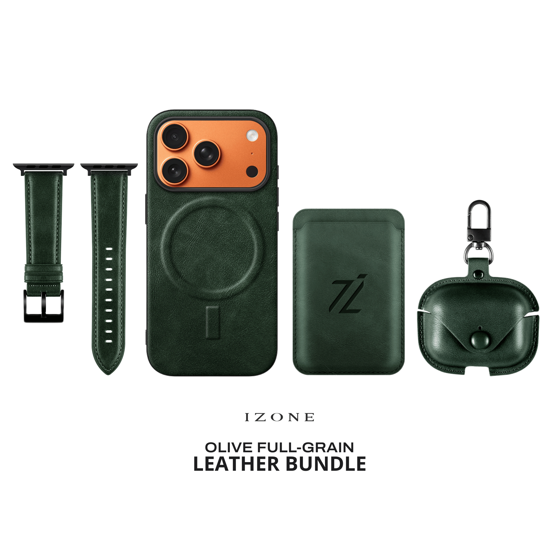IZONE Full Leather Set - Olive