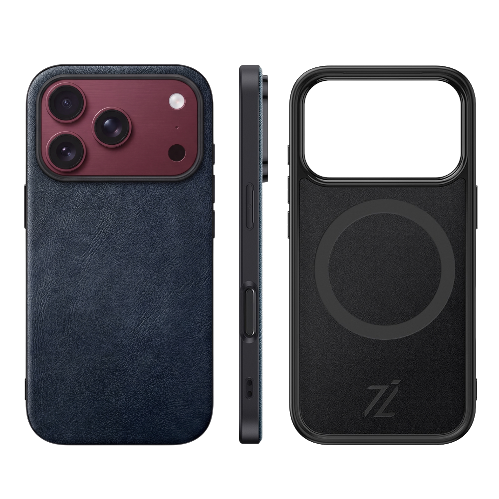 IZONE Slim Leather Case – Navy