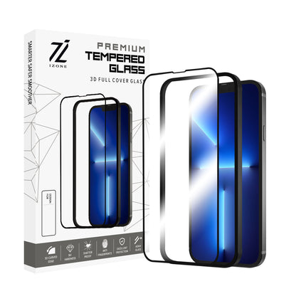 Apple iPhone Tempered Glass Screen Protector With Easy Installation Frame.