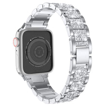 Load image into Gallery viewer, Apple Watch Stainless Steel Mirror-Diamond Strap.
