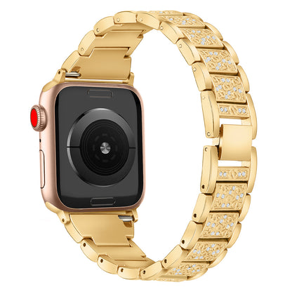 Apple Watch Stainless Steel Mirror-Diamond Strap.