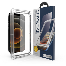 Load image into Gallery viewer, Apple iPhone Tempered Glass Screen Protector With Easy Installation Frame.
